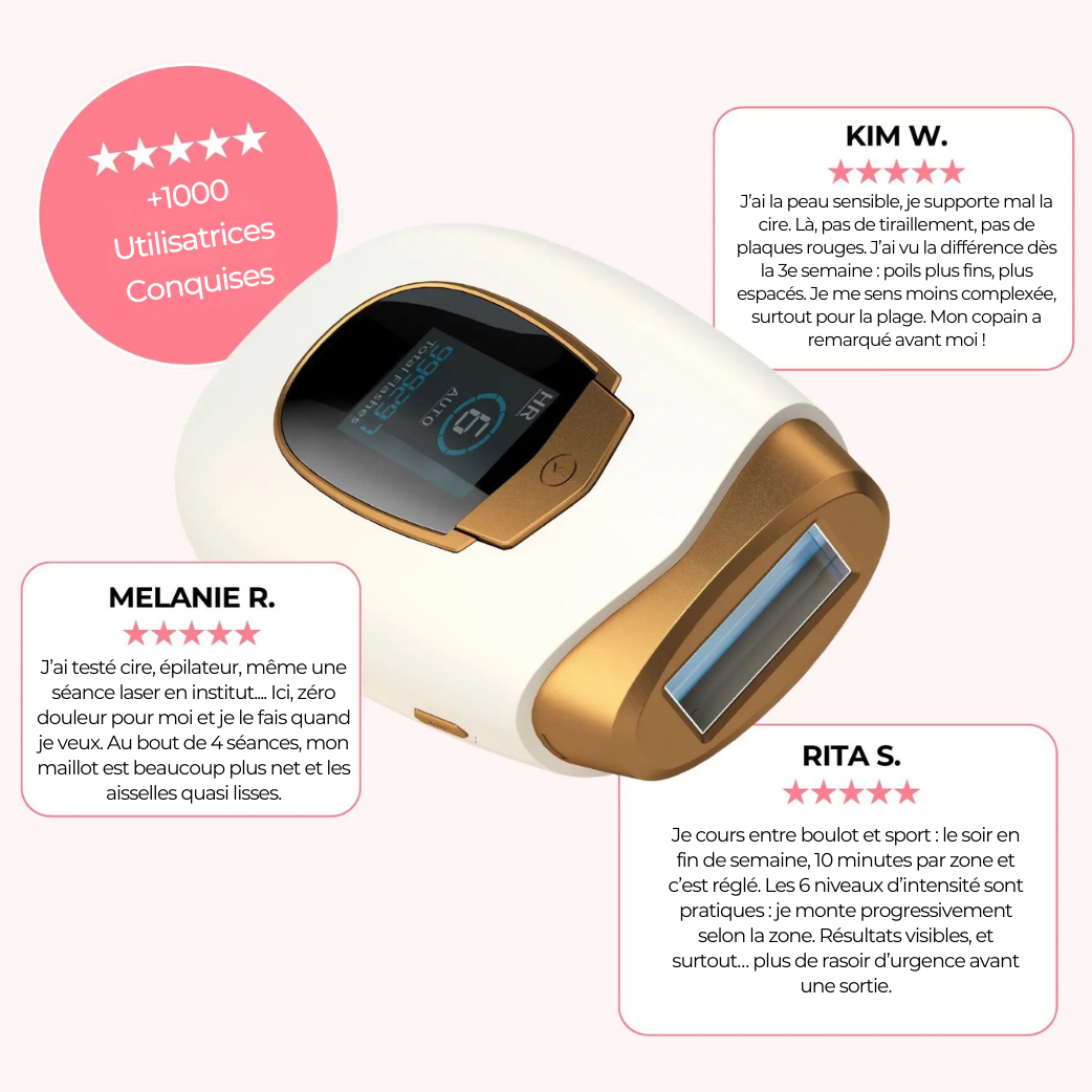 IPL Pro • Épilateur à Lumière Pulsée