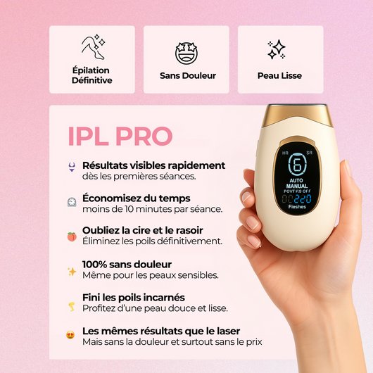 IPL Pro • Épilateur à Lumière Pulsée